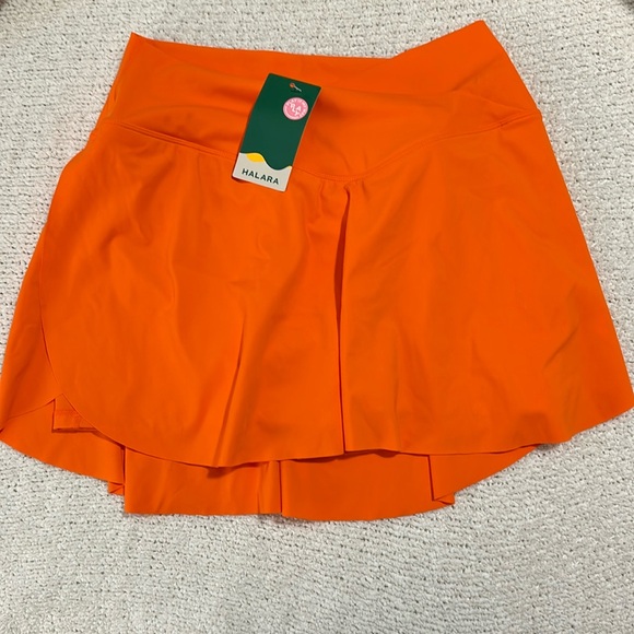 NWT Halara Orange Tennis Skirt - Picture 4 of 6